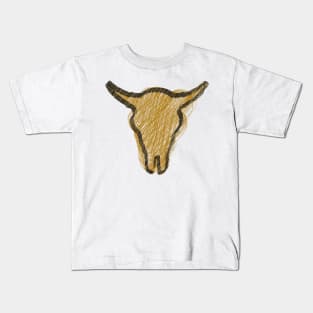 Sacred Buffalo Collection - Buffalo Skull n°2, Doodle Kids T-Shirt